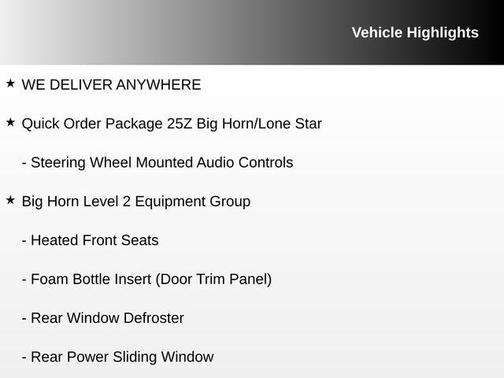 2019 RAM 1500 Big Horn