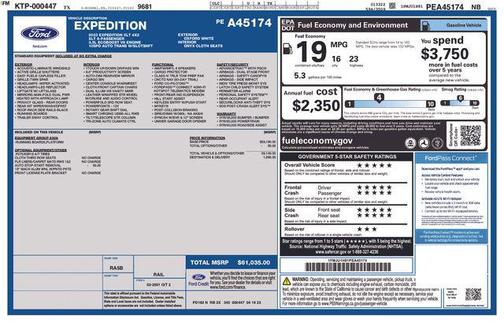 Oxford White 2023 Ford Expedition XLT