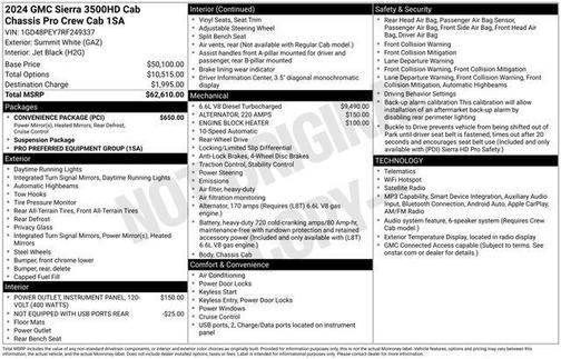 Summit White 2024 GMC Sierra 3500 Base