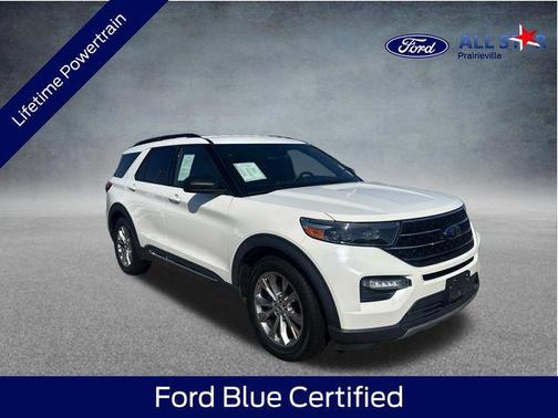 Star White Metallic Tri-Coat 2020 Ford Explorer XLT
