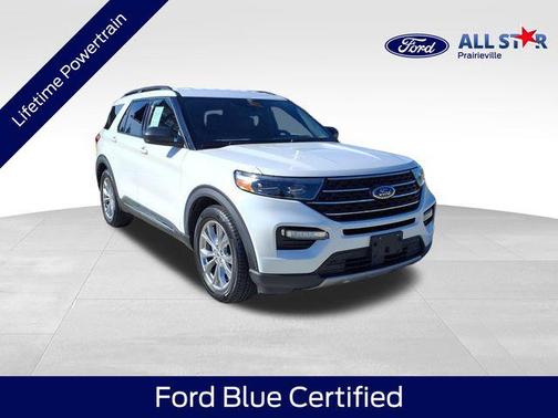 Star White Metallic Tri-Coat 2020 Ford Explorer XLT