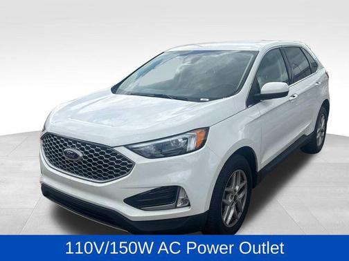 Star White Metallic Tri-Coat 2024 Ford Edge SEL