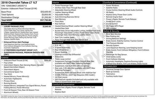 2018 Chevrolet Tahoe LT