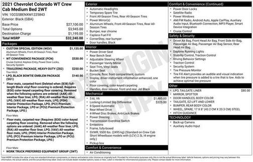 2021 Chevrolet Colorado WT
