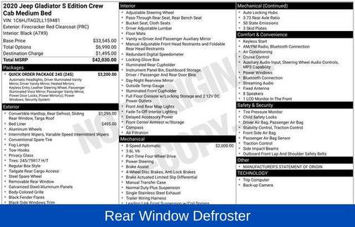 2020 Jeep Gladiator Sport S