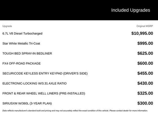 Star White Metallic Tri-Coat 2026 Ford F-350 Platinum