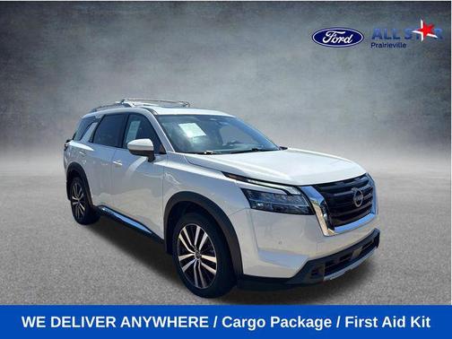 Pearl White Tricoat 2024 Nissan Pathfinder Platinum 4WD