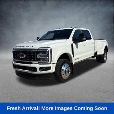 Star White Metallic Tri-Coat 2025 Ford F-450 Platinum