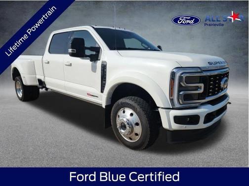 Star White Metallic Tri-Coat 2025 Ford F-450 Platinum