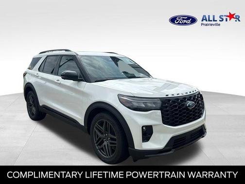 Star White Metallic Tri-Coat 2026 Ford Explorer ST