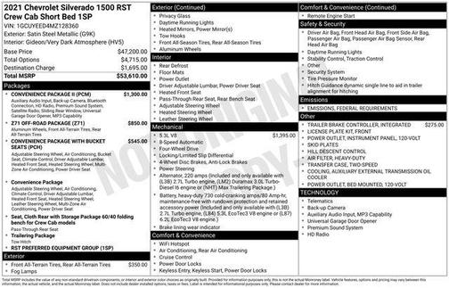 2021 Chevrolet Silverado 1500 RST