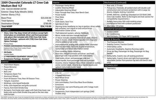 2009 Chevrolet Colorado LT Crew Cab