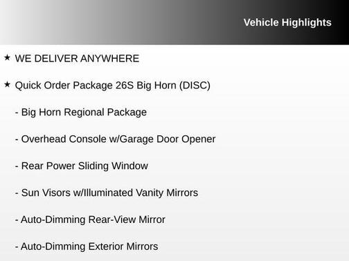 2018 RAM 1500 Big Horn