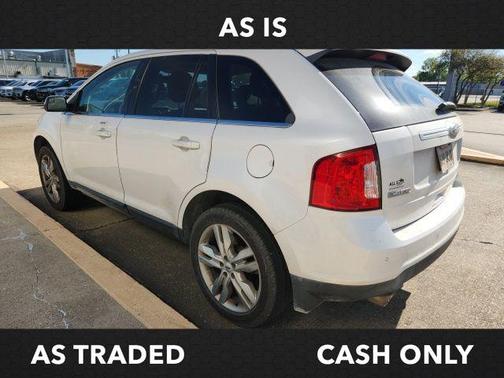 White Platinum Metallic Tri-Coat 2014 Ford Edge Limited