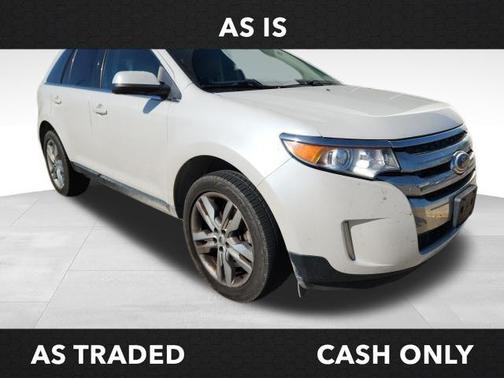 White Platinum Metallic Tri-Coat 2014 Ford Edge Limited