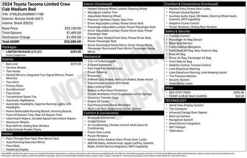 2024 Toyota Tacoma Limited