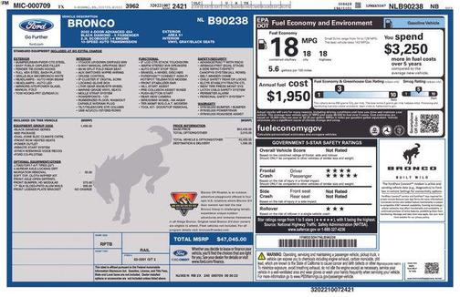 Area 51 2022 Ford Bronco Black Diamond