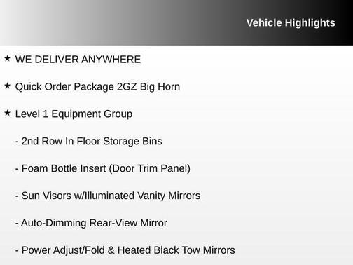 2021 RAM 2500 Big Horn Crew Cab 4x4 6'4' Box