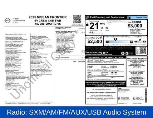 2025 Nissan Frontier SV