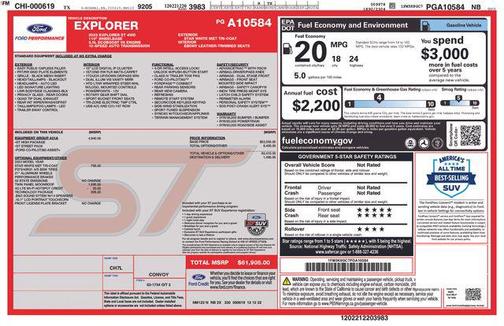 White Metallic 2023 Ford Explorer ST