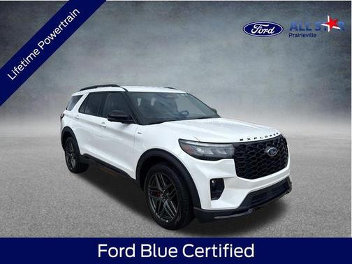 White Metallic 2025 Ford Explorer ST-Line