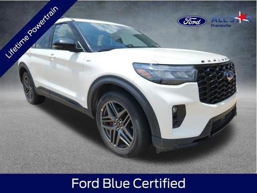 White Metallic 2025 Ford Explorer ST-Line