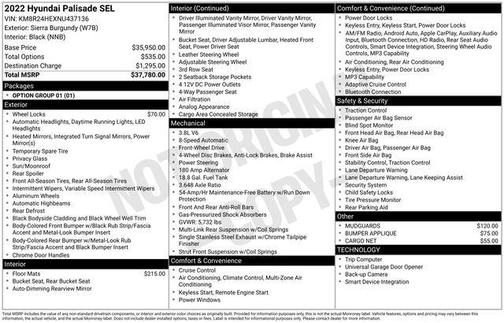 2022 Hyundai PALISADE SEL