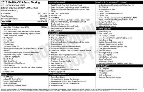 2016 Mazda CX-9 Grand Touring