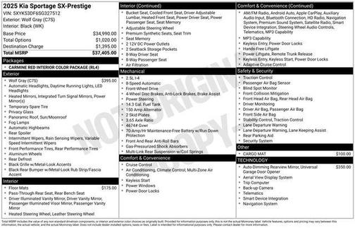 Wolf Gray 2025 Kia Sportage SX-Prestige