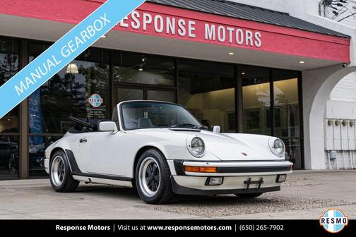 White 1986 Porsche 911 Cabriolet