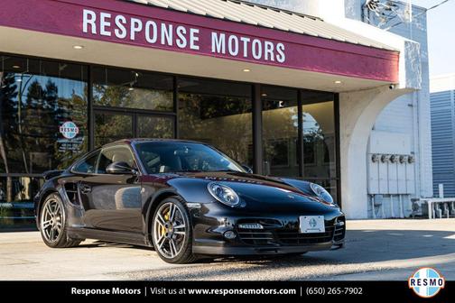 Basalt Black Metallic 2010 Porsche 911 Turbo