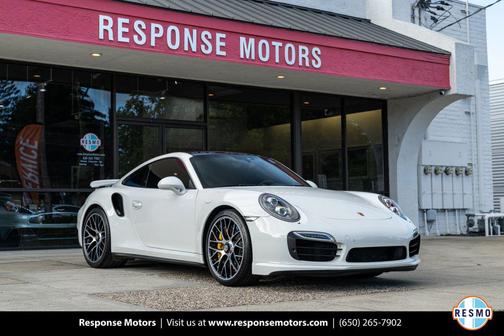 White 2015 Porsche 911 Turbo S