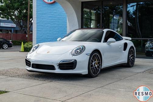 White 2015 Porsche 911 Turbo S