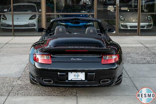Black 2008 Porsche 911 Turbo Cabriolet