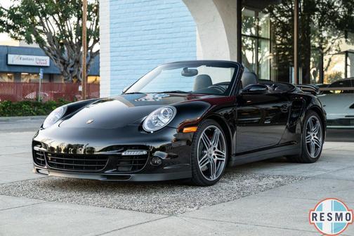 Black 2008 Porsche 911 Turbo Cabriolet