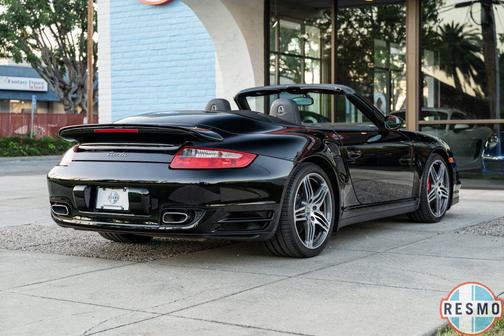 Black 2008 Porsche 911 Turbo Cabriolet