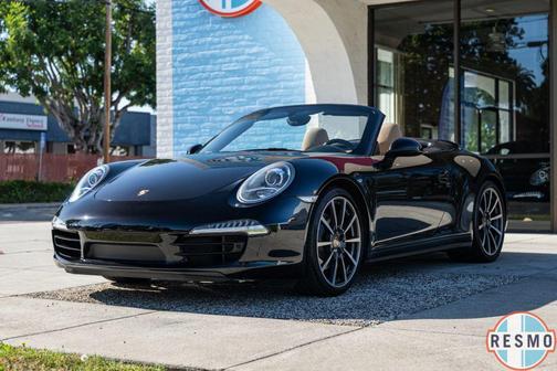 Basalt Black Metallic 2013 Porsche 911 Carrera 4S Cabriolet