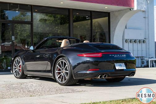 Basalt Black Metallic 2013 Porsche 911 Carrera 4S Cabriolet
