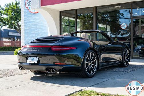 Basalt Black Metallic 2013 Porsche 911 Carrera 4S Cabriolet