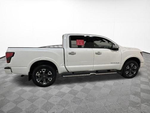 Pearl White Metallic 2024 Nissan Titan Platinum Reserve