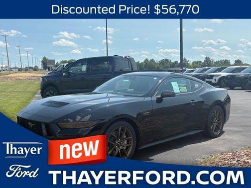 Shadow Black 2025 Ford Mustang GT Premium Coupe