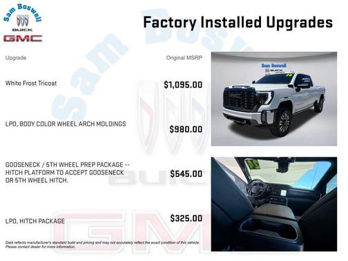 White Frost Tricoat 2024 GMC Sierra 2500 Denali Ultimate