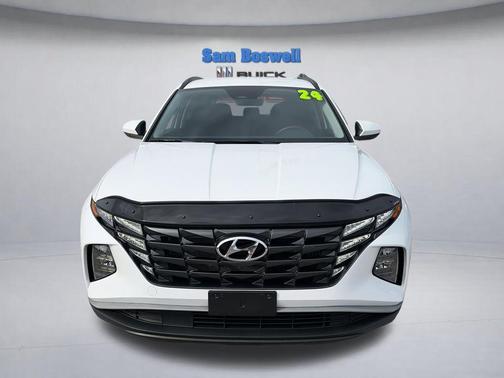 White Pearl 2024 Hyundai TUCSON Hybrid Blue