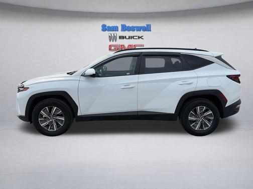 White Pearl 2024 Hyundai TUCSON Hybrid Blue