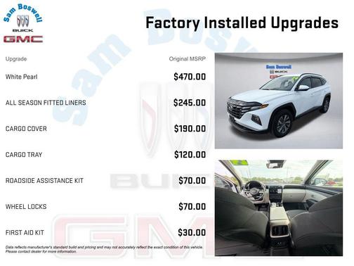 White Pearl 2024 Hyundai TUCSON Hybrid Blue