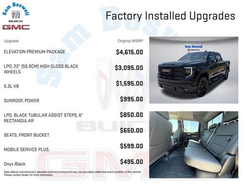 Onyx Black 2026 GMC Sierra 1500 Elevation