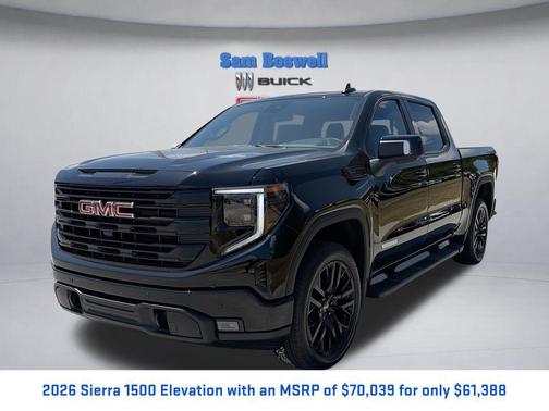 Onyx Black 2026 GMC Sierra 1500 Elevation