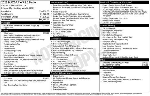 2023 Mazda CX-5 2.5 Turbo