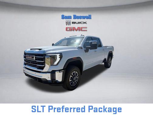 Glacier White Tricoat 2026 GMC Sierra 2500 SLT