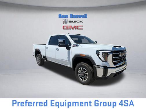 Glacier White Tricoat 2026 GMC Sierra 2500 SLT